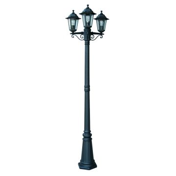 Luxform Staande Buitenlamp Orlando 3-kops 217cm