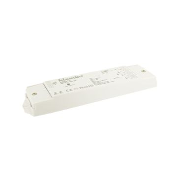 KLEMKO 860510 Kleurcontroller voor Led WRF-4X5A-36 Wifi-RF RGBW controller voor 4 x 8A constante spanning