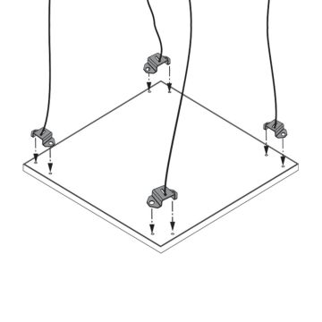 Performance in Lighting Onderdeel | PLATO 600/1200 SUSPENSION KIT-Ophangingskit PLATO 600/1200 | 3121971