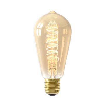 Calex E27 LED Edison Lamp Goud | 3.8W 250Lm 2100K | 220-240V 821 ST64 | Dimbaar