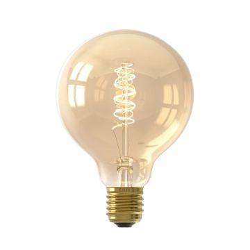 Calex E27 LED Globelamp Goud | 3.8W 250Lm 2100K | 220-240V 821 G95 | Dimbaar