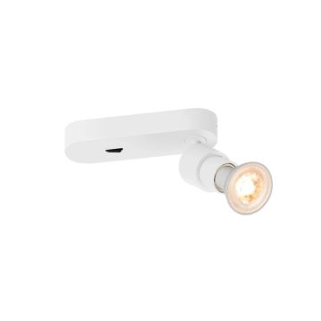 SLV LED Plafond- Wandlamp | 1X GU10 Max 6W  | IP20 Dimbaar | PURI 2.0