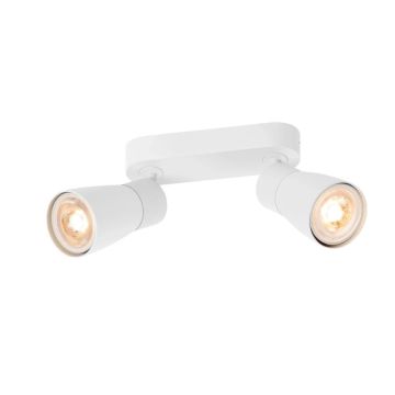 SLV LED Plafond- Wandlamp | 2X GU10 Max 6W  | IP20 Dimbaar | PURI 2.0