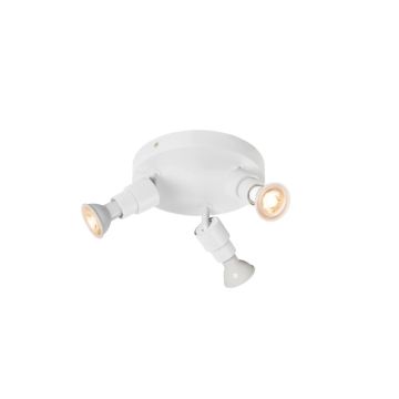 SLV LED Plafond- Wandlamp | 3X GU10 Max 6W  | IP20 Dimbaar | PURI 2.0