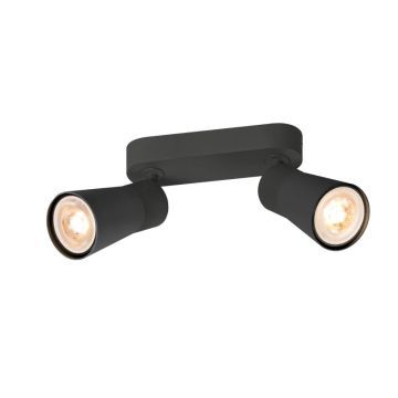 SLV LED Plafond- Wandlamp | 2X GU10 Max 6W  | IP20 Dimbaar | PURI 2.0