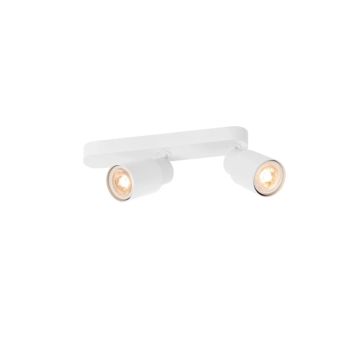 SLV LED Plafond- Wandlamp | 2X GU10 Max 6W  | IP20 Dimbaar | PURI 2.0