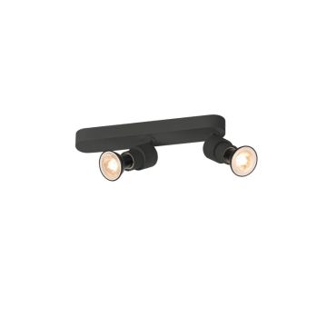 SLV LED Plafond- Wandlamp | 2X GU10 Max 6W  | IP20 Dimbaar | PURI 2.0