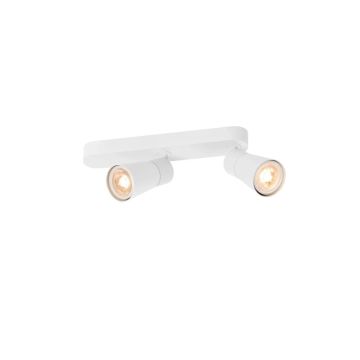SLV LED Plafond- Wandlamp | 2X GU10 Max 6W  | IP20 Dimbaar | PURI 2.0