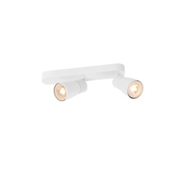 SLV LED Plafond- Wandlamp | 2X GU10 Max 6W  | IP20 Dimbaar | PURI 2.0