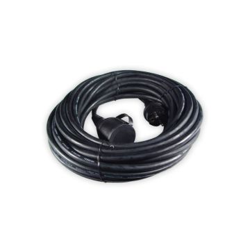 Calex Verlengkabel | 15m IP44 | Zwart