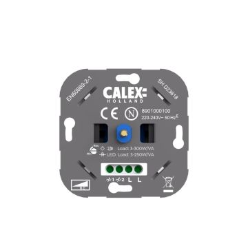 Calex LED Dimmer | 3-250W | Fase Afsnijding | Met Hotelschakeling