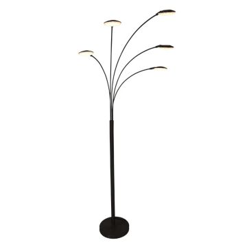 Mexlite Synna LED Vloerlamp | 22.5W 2700K 2500lm 827 | Dimbaar | Zwart