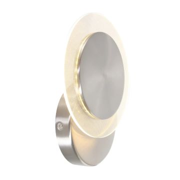 Steinhauer Lido LED Wandlamp | 8W 2700K 700lm 927 | Dimbaar | Staal/Wit