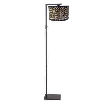 Steinhauer Stang LED Vloerlamp | 1x E27 40W | Dimbaar | Naturel/Zwart