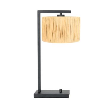 Steinhauer Stang LED Tafellamp | 1x E27 40W | Dimbaar | Naturel/Zwart