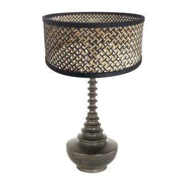 Anne Light Bois LED Tafellamp | 1x E27 40W | Dimbaar | Naturel/Zwart
