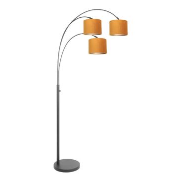Steinhauer Sparkled Light LED Vloerlamp | 1x E27 40W | Dimbaar | Goud/Zwart