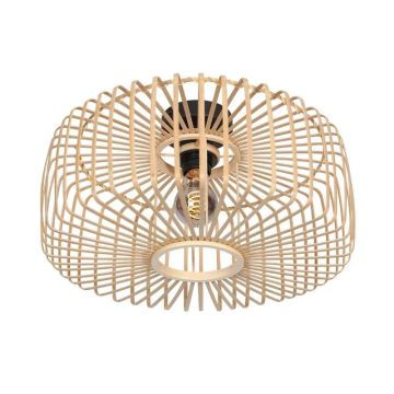 Steinhauer Breeza-Beache LED Plafondlamp | 1x E27 40W | Dimbaar | Naturel/Zwart