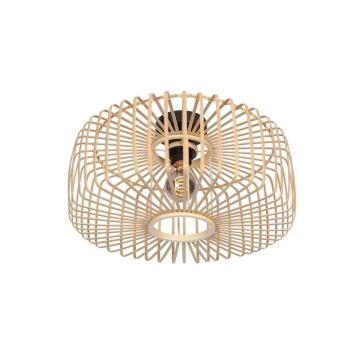 Steinhauer Breeza-Beache LED Plafondlamp | 1x E27 40W | Dimbaar | Naturel/Zwart