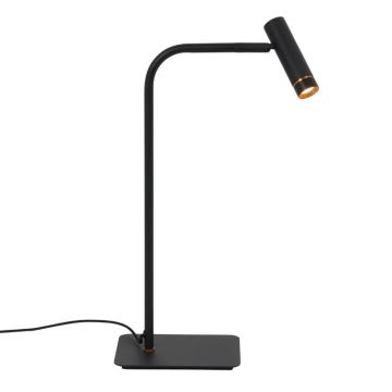 Mexlite Lumo LED Tafellamp | 5W 2700K 480lm 927 | Dimbaar | Zwart