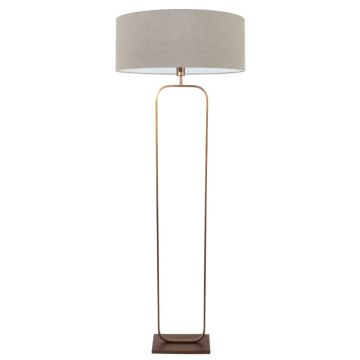 Steinhauer Stang LED Vloerlamp | 1x E27 | Dimbaar | Brons/Grijs