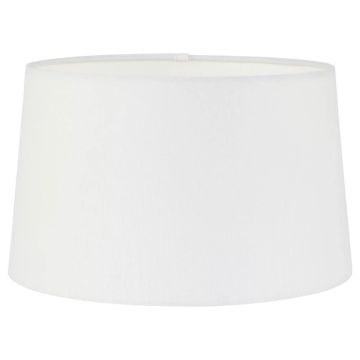 Mexlite Lampenkap | Wit Linnen Lampenkap Ø30Cm Met E27 Support