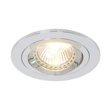 Steinhauer Pelite spot Ø10cm LED Inbouwspot | 1x GU10 40W | Dimbaar | Chroom