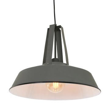 Mexlite Eden LED Hanglamp | 1x E27 40W | Dimbaar | Grijs/Wit