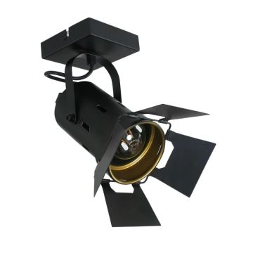 Mexlite Carree LED Plafondspot | 1x E27 40W | Dimbaar | Zwart