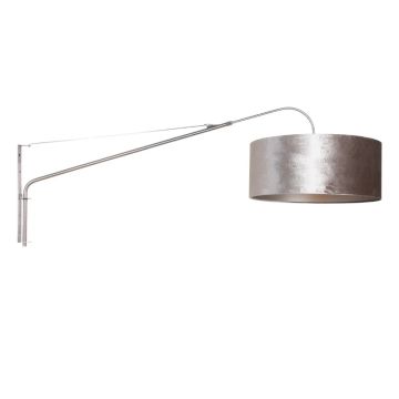 Steinhauer Elegant Classy LED Wandlamp | 1x E27 40W | Dimbaar | Staal/Zilver