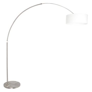 Steinhauer Sparkled Light LED Vloerlamp | 1x E27 40W | Dimbaar | Staal/Wit