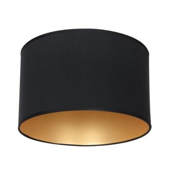 Steinhauer Lampenkap | Zwart Linnen Lampenkap ⌀30Cm Met E27 Support