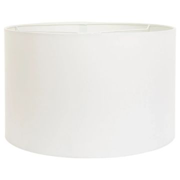 Mexlite Lampenkap | Wit Linnen Lampenkap Ø 40Cm Met E27 Support