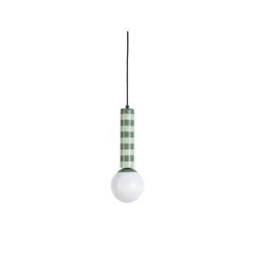 Leitmotiv Rayado LED Hanglamp | 1x E14 15W | Jungle green & grayed jade
