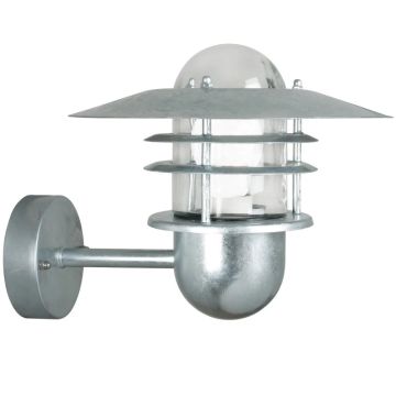 Nordlux Agger LED Wandlamp | 1x E27 Max 60W | ip44 | Dimbaar | Zilver