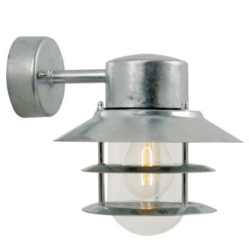 Nordlux Blokhus LED Wandlamp | 1x E27 Max 60W | ip44 | Dimbaar | Zilver