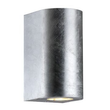 Nordlux Canto LED Wandlamp | 2x GU10 Max 28W | ip44 | Dimbaar | Zilver
