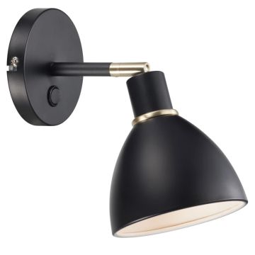 Nordlux Ray LED Wandlamp | 1x E14 Max 25W | Dimbaar | Zwart