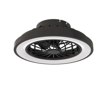 Calex Plafondventilator Ø39cm | RGB CCT 2700K/6500K 3900Lm | Inclusief Afstandsbediening | Zwart