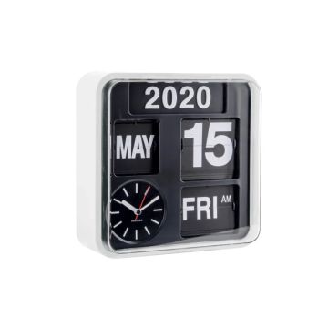Karlsson Mini Flip Wandklok | 24x24x10cm | Wit
