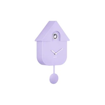 Karlsson Modern Cuckoo Koekoeksklok | 21.5x41x8.5cm | Soft paars