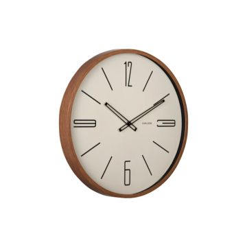 Karlsson Marcado Wandklok | Ø50.8cm | Sand bruin