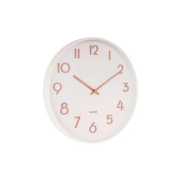 Karlsson Pure Wandklok | Ø40cm | Wit