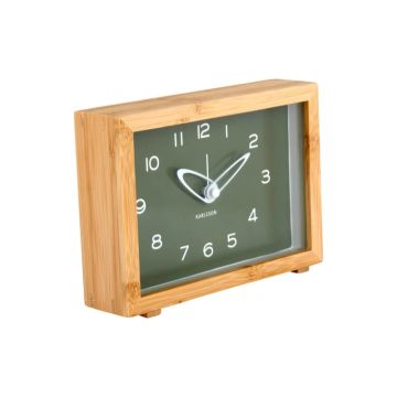 Karlsson Tipico Wekker | 19x13.8x4.6cm | Luxury groen