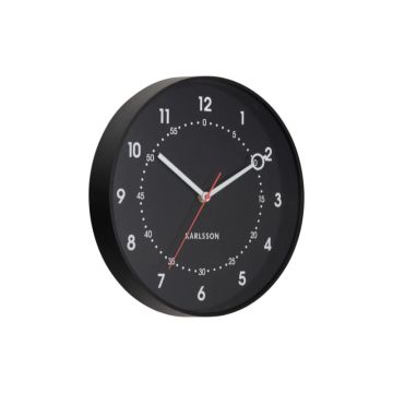 Karlsson Fresco Wandklok | Ø31.5cm | Zwart