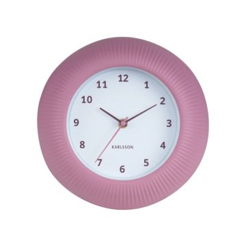 Karlsson Tender Rib Wandklok | Ø25cm | Rose tan