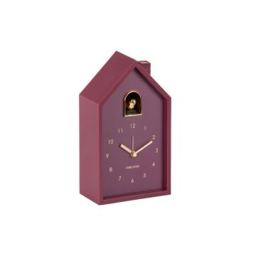 Karlsson Modern Cuckoo Koekoeksklok | 11.5x20x6cm | Dark mauve