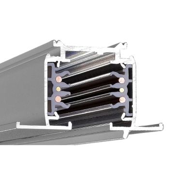 Powergear 3-fase Rail | 100cm Grijs Inbouw DALI | PRO-R610-S
