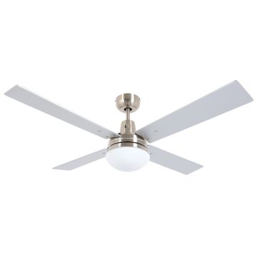 Beacon Lucci Air Quest II Indoor Plafondventilator 122CM Chroom (Met Omkeerbare Bladen) 210334