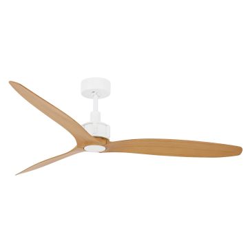 Beacon Lucci Air Viceroy Indoor Plafondventilator 132CM Wit Met Teak Bladen